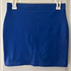 Blue mini skirt